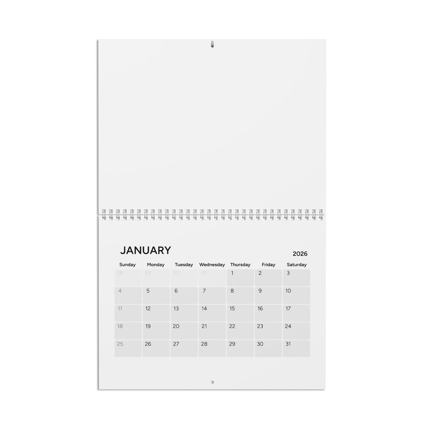 2026 Wall Calendar - Monthly Spiral-Bound Planner with Custom Artwork (ALASO! Design)