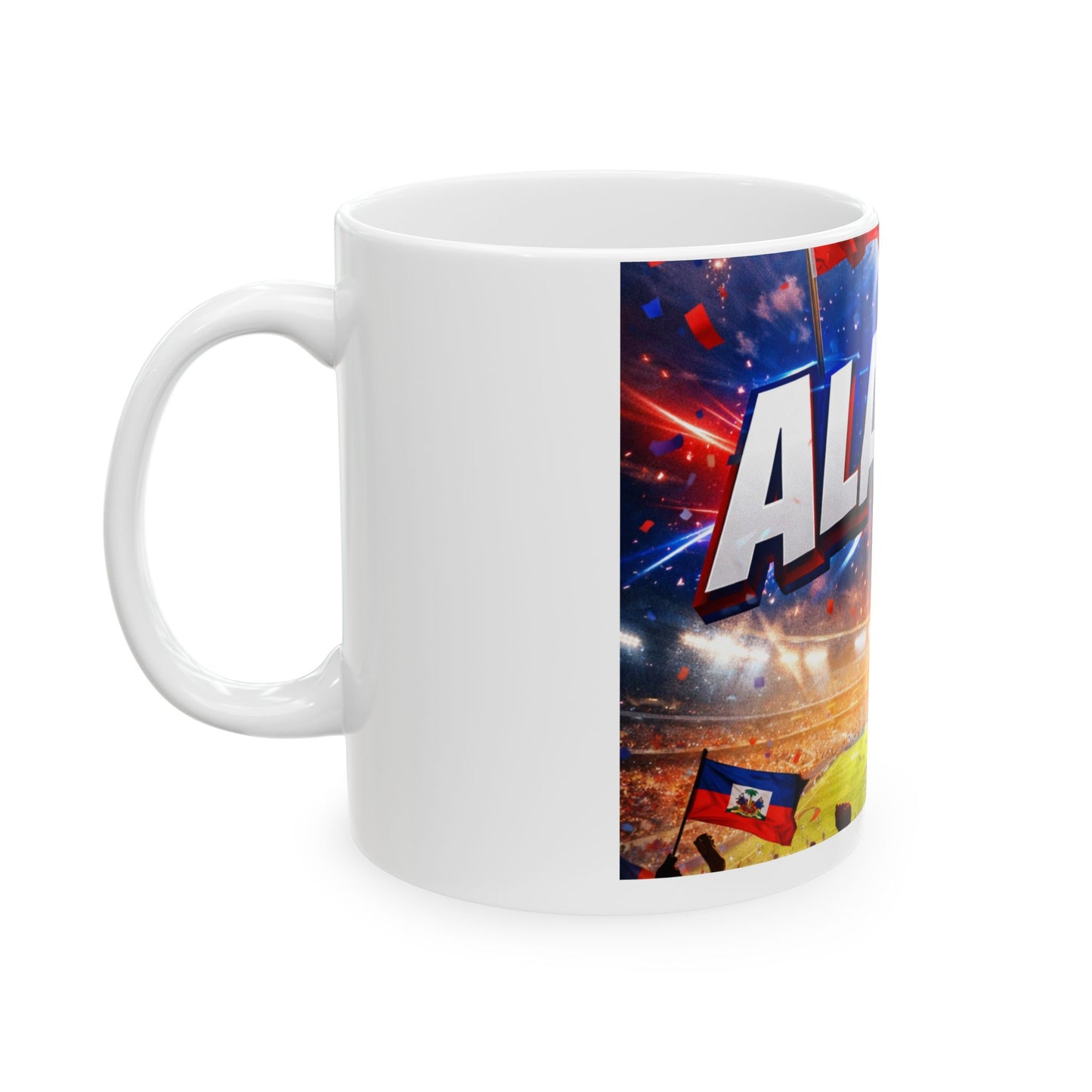 Stadium Fan Ceramic Mug – Bold "ALASO!" Sports Crowd Design (11oz/15oz)