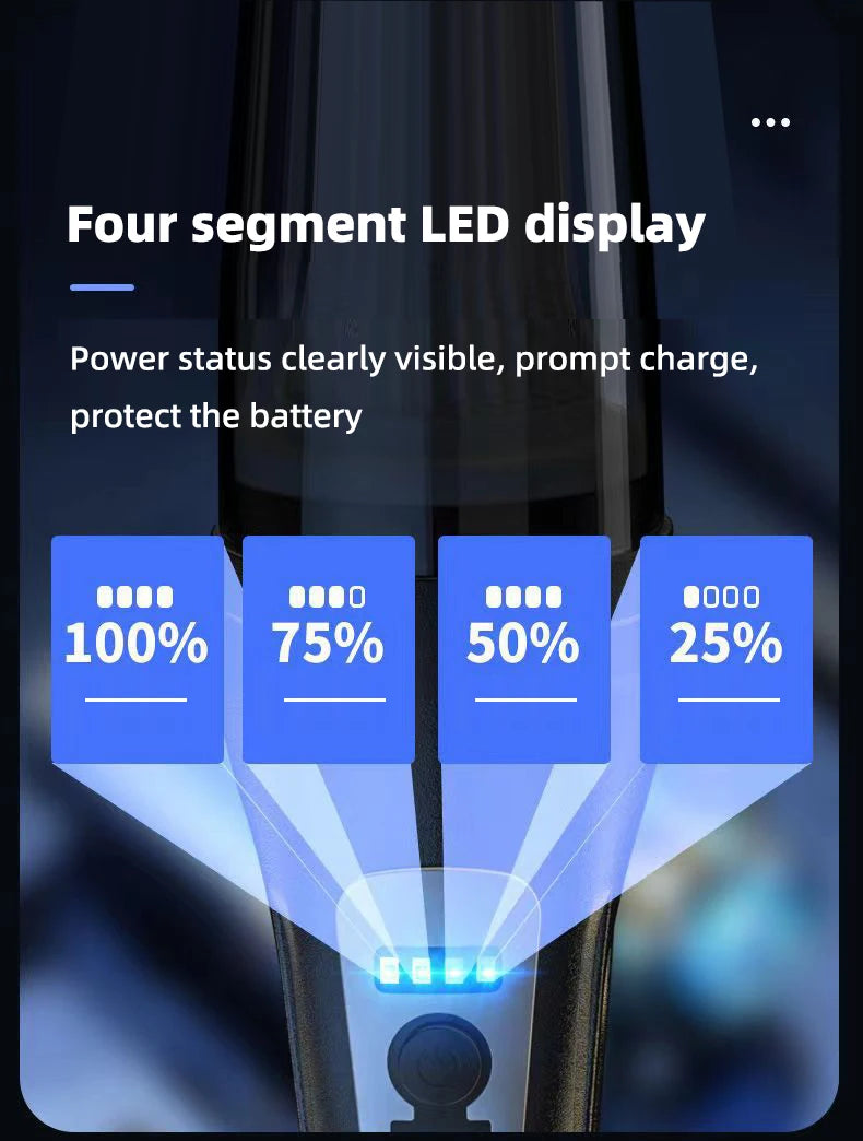 Car Multipurpose Vacuum Cleaner Handheld Powerful Suction Rechargeable Car and Home Dual Use Small Wireless Vacuum Cleaner